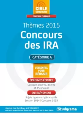 Couverture du produit · Thèmes 2015 concours des IRA : catégorie A