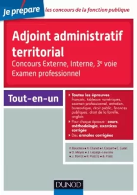 Couverture du produit · Adjoint administratif territorial - Concours et Examen professionel
