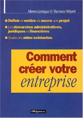 Couverture du produit · Comment créer votre entreprise