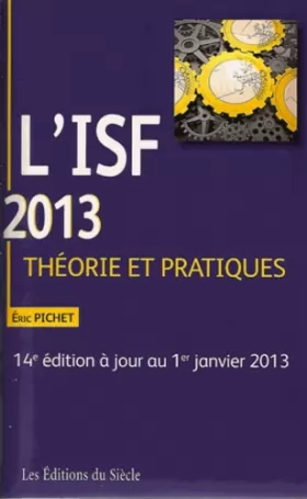 Couverture du produit · L'ISF 2013: Théorie et pratiques