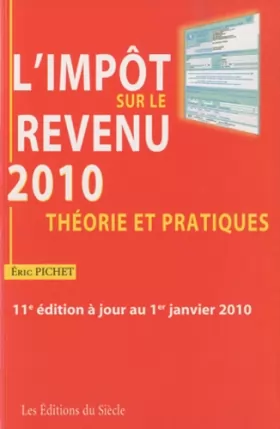 Couverture du produit · L'impôt sur le revenu 2010 : théorie et pratiques