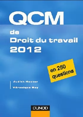 Couverture du produit · QCM Droit du travail 2012 - en 290 questions