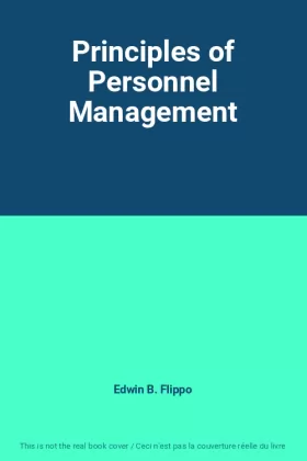 Couverture du produit · Principles of Personnel Management