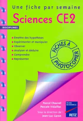 Couverture du produit · Sciences, CE2