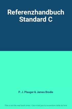 Couverture du produit · Referenzhandbuch Standard C