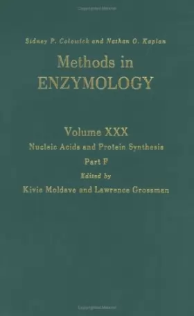 Couverture du produit · Methods in Enzymology, Vol. 30: Nucleic Acids and Protein Synthesis, Pt. F