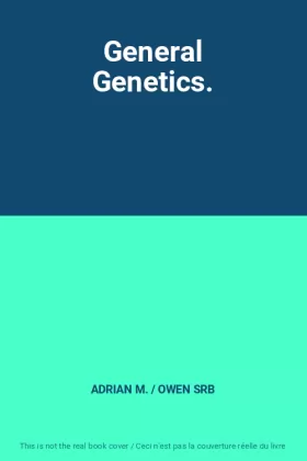 Couverture du produit · General Genetics.