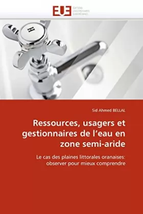 Couverture du produit · Ressources, usagers et gestionnaires de l''eau en zone semi-aride