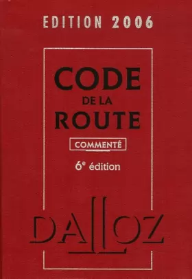 Couverture du produit · Code de la route 2006: Commenté