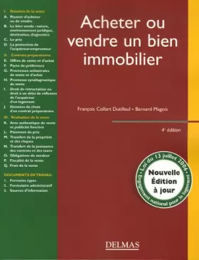 Couverture du produit · Acheter ou vendre un bien immobilier : Edition 2006