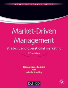 Couverture du produit · Market-Driven Management (Version anglaise): Strategic and operational marketing