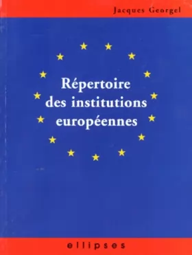 Couverture du produit · Répertoire des institutions européennes
