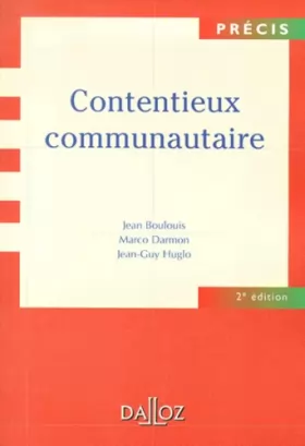 Couverture du produit · Contentieux communautaire, 2e édition