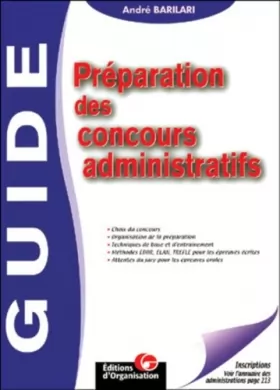 Couverture du produit · Guide de préparation des concours administratifs