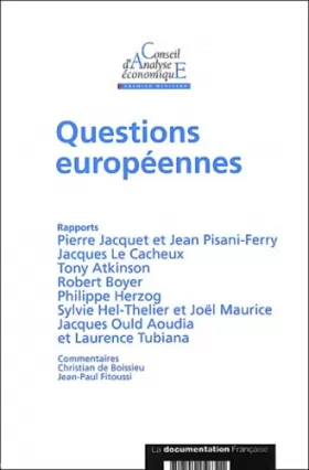 Couverture du produit · Questions européennes