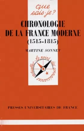 Couverture du produit · 1515-1815 Chronologie de la France moderne