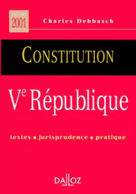 Couverture du produit · Constitution de la Ve République