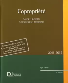 Couverture du produit · Copropriété 2011-2012