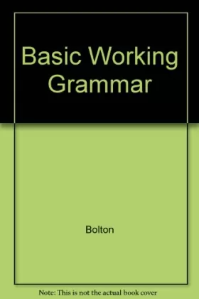 Couverture du produit · Basic Working Grammar