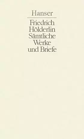 Couverture du produit · Sämtliche Werke und Briefe