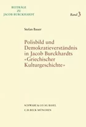 Couverture du produit · Polisbild und Demokratieverständnis in Jacob Burckhardts