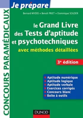 Couverture du produit · Le grand livre des tests d'aptitude et psychotechniques - 3e ed - avec méthodes détaillées