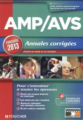 Couverture du produit · AMP - AVS - Annales corrigées Concours 2013