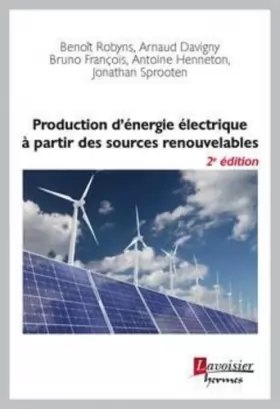Couverture du produit · Production d'énergie électrique à partir des sources renouvelables