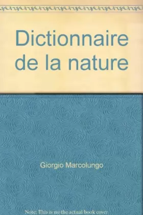 Couverture du produit · Dictionnaire de la nature