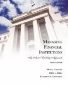 Couverture du produit · Managing Financial Institutions: An Asset/Liability Approach