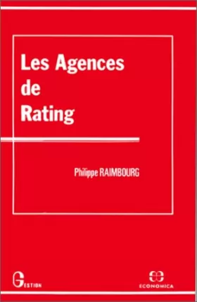 Couverture du produit · Les agences de rating