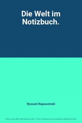 Couverture du produit · Die Welt im Notizbuch.