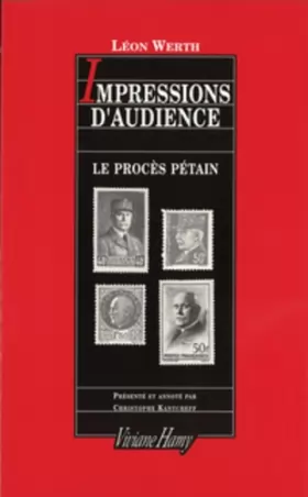 Couverture du produit · Impressions d'audience, le procès de Pétain