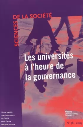 Couverture du produit · La gouvernance des universités