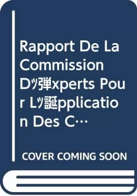 Couverture du produit · Rapport De La Commission Dexperts Pour Lapplication Des Conventions Et Recommandations: Rapport III (1a) (French Edition)