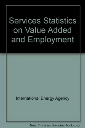 Couverture du produit · Services Statistics on Value Added and Employment