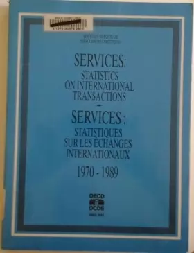 Couverture du produit · Services, Statistics On International Transactions