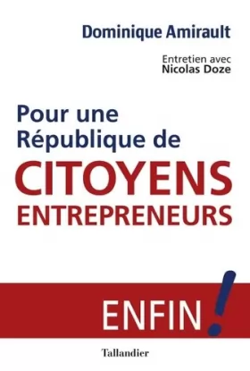 Couverture du produit · Pour une République de citoyens-entrepreneurs