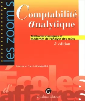 Couverture du produit · Zoom's comptabilité analytique, 5e édition