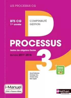 Couverture du produit · Processus 3 - BTS CG 1re année