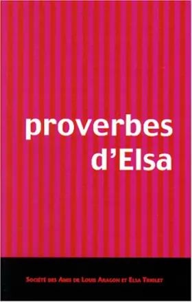 Couverture du produit · Proverbes d'Elsa