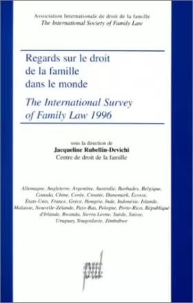 Couverture du produit · Regards sur le droit de la famille dans le monde, 1995