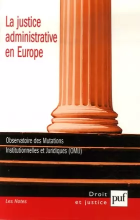 Couverture du produit · La justice administrative en Europe: Edition bilingue français-anglais