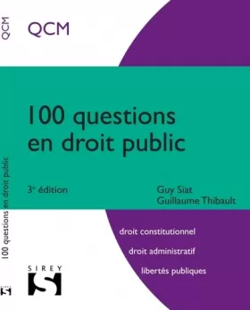 Couverture du produit · 100 questions en droit public - 3e éd.