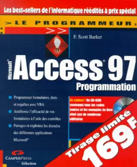 Couverture du produit · Access 97 Programmation