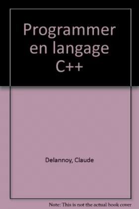 Couverture du produit · Programmer en langage C++