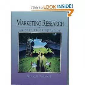 Couverture du produit · Marketing Research: An Applied Orientation
