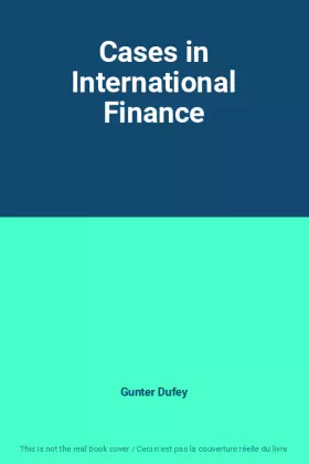 Couverture du produit · Cases in International Finance