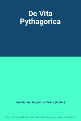 Couverture du produit · De Vita Pythagorica