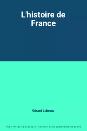 Couverture du produit · L'histoire de France